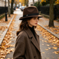 Ny Konstkaschmir Ullfilt Fedora — Mångsidig Västern & Brittisk Stil Jazzhatt — Förtjockad, Vindskyddad och Varm