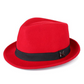Ny Konstkaschmir Ullfilt Fedora — Mångsidig Västern & Brittisk Stil Jazzhatt — Förtjockad, Vindskyddad och Varm