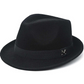 Ny Konstkaschmir Ullfilt Fedora — Mångsidig Västern & Brittisk Stil Jazzhatt — Förtjockad, Vindskyddad och Varm