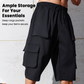 🩳 50% RABATT NU! 🔧 🌲 Casual cargo capri-shorts för herrar – Stora fickor & vida ben 🌲