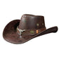 🤠 Vintage-cowboyhatt med bred brätte och rem