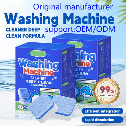 🧼 50% RABATT! 🌀 Tvättmaskinsrengöringstabletter – Djuprengör, Avlägsnar Lukt & Förlänger Maskinens Livslängd För En Fräschare Tvätt 🏠