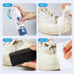 3-delat rengöringsset med skum för skor – perfekt för vita sneakers – med borste, duk och torrrengöringsmedel – i färgglad förpackning👟🧽