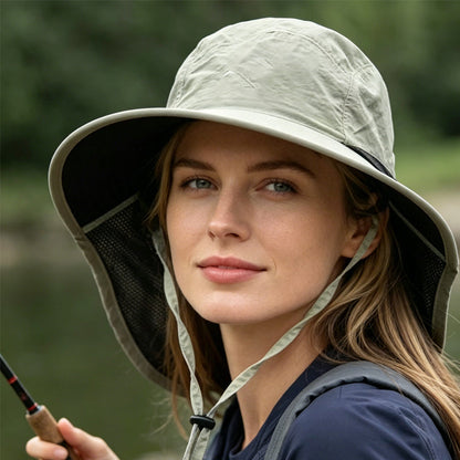 🧢 50% RABATT NU! 🌞 Unisex Vikbar Bucket Hat – UPF 50+ Sol Skydd & Andningsbar – Justerbar & Packbar för Utomhus 🏕️