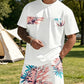 🔥50% RABATT!🔥 Herr set med tryckt T-shirt och shorts