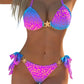 Damernas Stiliga Leopardmönstrade Halter Bikiniset