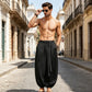 👖 50% RABATT NU! 🌿 Herr Casual Harem Byxor med Elastiska Anklar – Avslappnad Passform & Justerbar Midja – Andningsbar Bomullsblandning & Smalnande Silhuett 🧘‍♂️