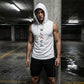 🏃 50% RABATT NU! 💪 Herr Ärmelös Hoodie & Shorts Set – Atletisk & Casual Passform – Andningsbar & Snabbtorkande 🏋️‍♂️