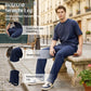👖 50% RABATT NU! 🌿 Herr Raka Byxor – Elastisk Midja, Dragsko & Stickat – Casual Komfort & Andningsbar ✨