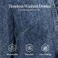 🧥 50% RABATT NU! 🌸 Dam Denimjacka med Volang & Öppen Framsida – Lättviktig & Feminin – Mångsidig & Chic 👗