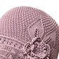🌸 50% RABATT!🌈Virkat bucket hat med blomdetalj för kvinnor