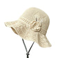 🌸 50% RABATT!🌈Virkat bucket hat med blomdetalj för kvinnor