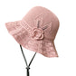 🌸 50% RABATT!🌈Virkat bucket hat med blomdetalj för kvinnor