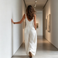 🌸 50 % RABATT NU! 🌸Snygg jumpsuit med V-ringning och fickor för dam