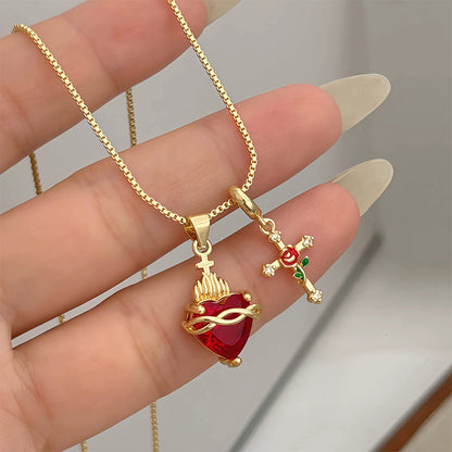 ✝️50 % RABATT✨ Gold Faith Double Pendant | Justerbar kedja · Utsökt hantverk · Helig elegans · En meningsfull gåva