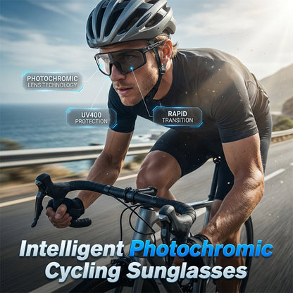 Fotokromatiska Cykelsolglasögon med UV400-skydd
