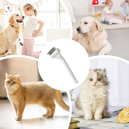 🐕 50% RABATT! 🐈 Avmattningstam för Hundar & Katter – Halkskyddat Grepp, Tvåsidigt & Skonsamt mot Huden – Tar bort Knutar & Löst Underpäls ✨