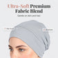 👒 Köp 1 få 1 GRATIS!🌸 Mjuk Stretch Turban Mössa – Mjölksilke Tyg & Anti-Halk Passform – Hår Volym Döljare – Multi-Använd Under Sjaal 🧣