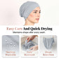 👒 Köp 1 få 1 GRATIS!🌸 Mjuk Stretch Turban Mössa – Mjölksilke Tyg & Anti-Halk Passform – Hår Volym Döljare – Multi-Använd Under Sjaal 🧣