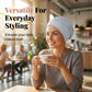👒 Köp 1 få 1 GRATIS!🌸 Mjuk Stretch Turban Mössa – Mjölksilke Tyg & Anti-Halk Passform – Hår Volym Döljare – Multi-Använd Under Sjaal 🧣