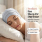 👒 Köp 1 få 1 GRATIS!🌸 Mjuk Stretch Turban Mössa – Mjölksilke Tyg & Anti-Halk Passform – Hår Volym Döljare – Multi-Använd Under Sjaal 🧣