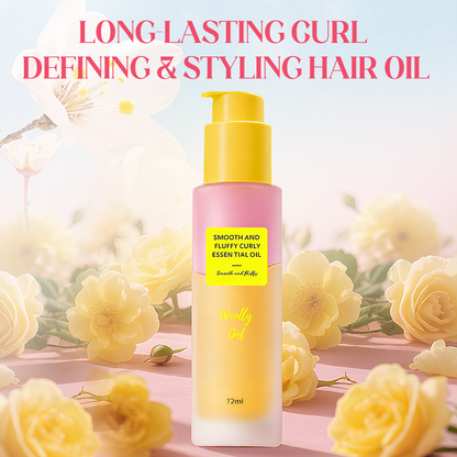 Curl Defining & Styling Hårolja – 24h Lockhållning, Volym, Värmeskydd & Frisskontroll, 72 ml 💁‍♀️✨