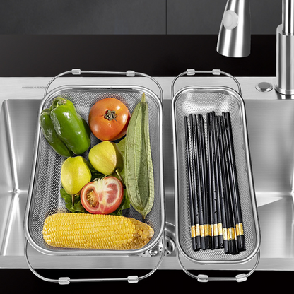 🚿✨50% RABATT! Teleskopisk avrinningskorg i rostfritt stål, flexibel🥒