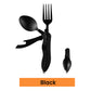 🍴 50% RABATT NU!🏕️ 4-i-1 Utomhus Fällbart Bestickset – Rostfritt Stål Multi-Tool – Kompakt Camping- & Vandringstillbehör 🎒