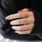 Minimalistisk Pavé Zirkon Ring för Kvinnor