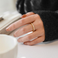 Minimalistisk Pavé Zirkon Ring för Kvinnor