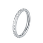 Minimalistisk Pavé Zirkon Ring för Kvinnor