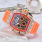 ⌚Limiterad Upplaga – 50% RABATT! ✨ Herr Lyx Tunnformad Klocka med Strass-dekorationer