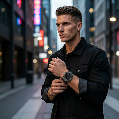 ⌚ 50% RABATT NU!💪 Herr Vattentät Sportklocka – Dual Display & Stöttålig – Outdoor Essential 💧