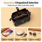 👜 BEGRÄNSAD TID: 50 % RABATT! ✨ Glansig damhandväska med krokodilmönster – strukturerad, guldfärgade detaljer, rymlig och elegant 💼