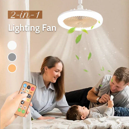 💡 Nu 50% RABATT! ✨ LED-takfläkt med Fjärrkontroll – Tystgående, 3 Ljuslägen, Energisparande 🌀