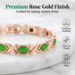 ✨ 50% RABATT! 🧲 Magnetiskt kors & kattöga armband – Elegant, justerbart & roséguld – Unik design med andlig touch – perfekt för dagligt bruk eller som en meningsfull present 💚