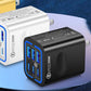 🔥Så länge lagret räcker – 50 % rabatt!🎉 50 W väggladdare med 6 USB-C-portar