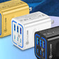🔥Så länge lagret räcker – 50 % rabatt!🎉 50 W väggladdare med 6 USB-C-portar