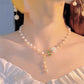 🥳2026 ÅRETS BÄSTA ERBJUDANDE🥳 Halsband med rosor och pärlor & pärlörhängen – perfekt för foton📿
