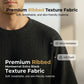 👕👖 Avslappnat ribbad lounge-set för män