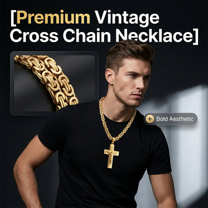 Herr Vintage Kedjehalsband med Korshänge