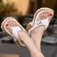 👡 50% RABATT NU! ✨ Plattåiga tångsandaler för damer – Bekväma, retro & stabila – perfekta för sommar, strand eller en dag i parken – sköna att gå i hela dagen ☀️