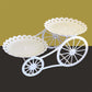🍰 50% RABATT NU! ✨ Tvåvånings Serveringsställ med Vagnsdesign – Elegant För Bröllop, Födelsedagar & High Tea – Romantisk Vågkant + Hjärtutskärningar 💕