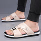 Herr Konstläder Slip-On Sandaler