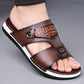 Herr Konstläder Slip-On Sandaler