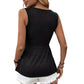 Elegant Slimmande V-ringad Linne