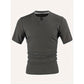 👔 50% RABATT NU! ✨ Herr V-ringad Kortärmad Skjorta – Slim Fit, Modern & Håller Dig Fräsch Hela Dagen – Andningsbar Texturerad Stickning, Notch-krage ☀️