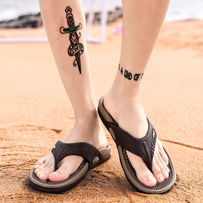 🔥50% RABATT NU!🔥 Flexibla och lätta flip-flops för män