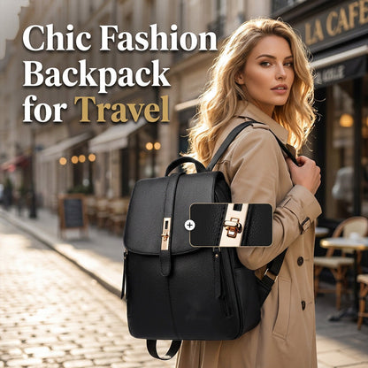 🎒 50% RABATT NU! 👜 Dam PU Läder Ryggsäck – Rymlig, Lättvikt & Stilren – Perfekt För Resor, Arbete & Daglig Pendling ✨