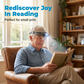 LED-förstoringsglas med pannband och 4 linser